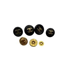 Chanel Buttons- Mix Set of Seven- Classic
